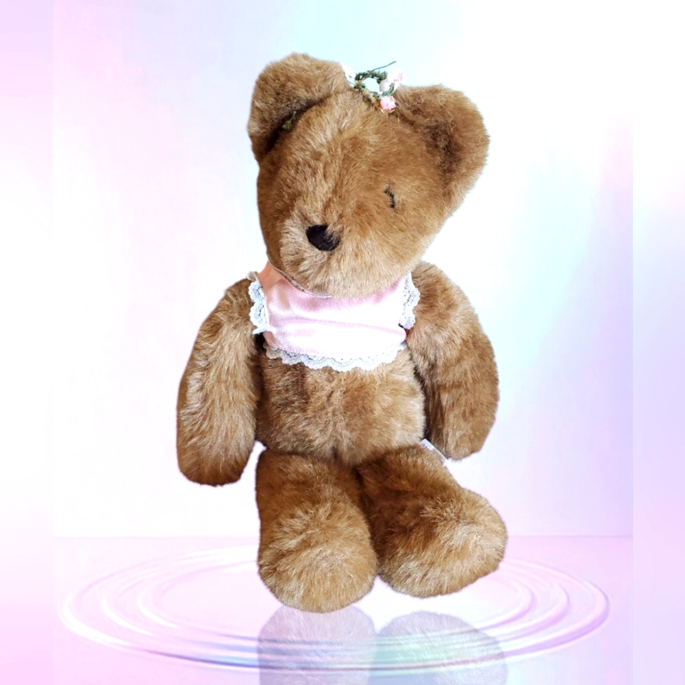 Vtg 1982 Charm Co Teddy Bear‎ Shredded Clipping Korea 15” Plush Stuffed Animal